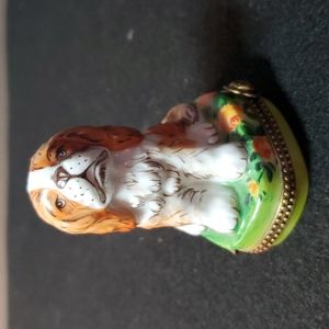 Limoges King Charles Spaniel Box